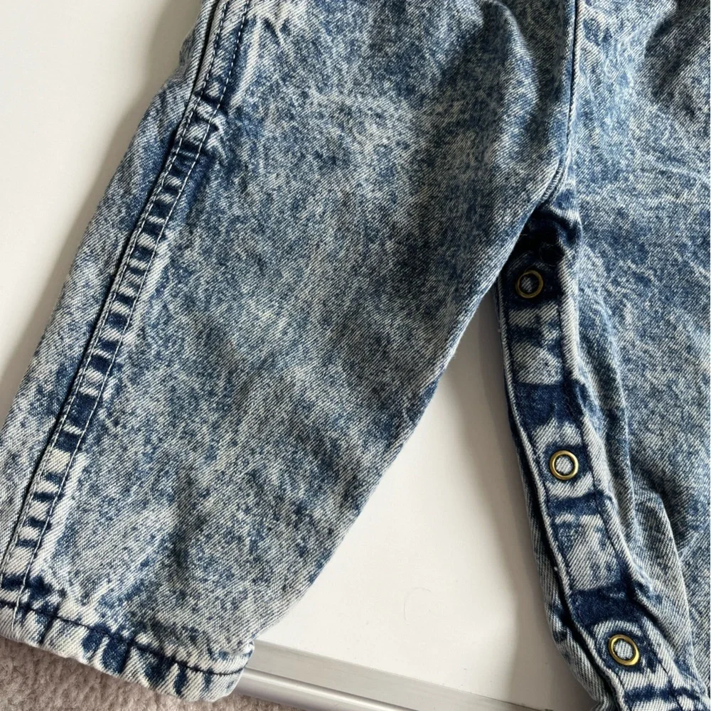 Vintage OshKosh B'gosh Stonewashed Denim Overalls for Kids